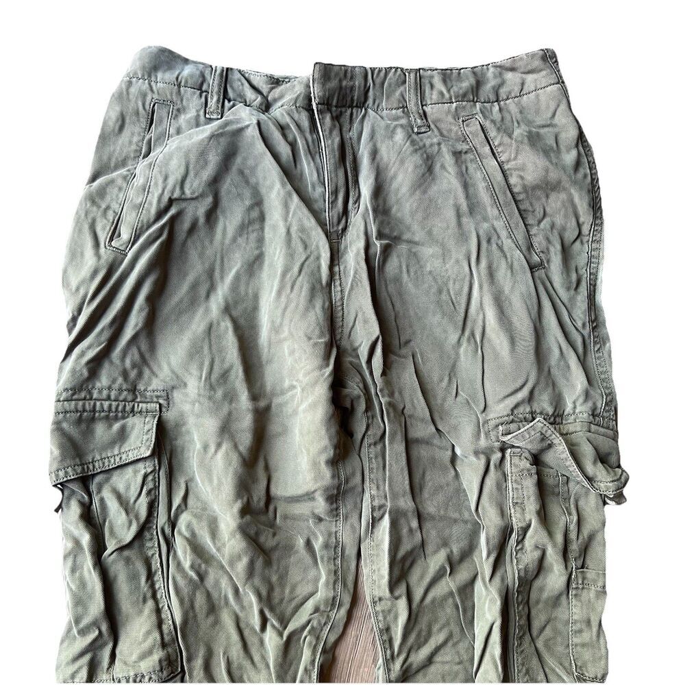 Lucky Brand Olive Green Cargo Utility Jogger Pants 100% Tencel Women's 27 - Picture 3 of 8